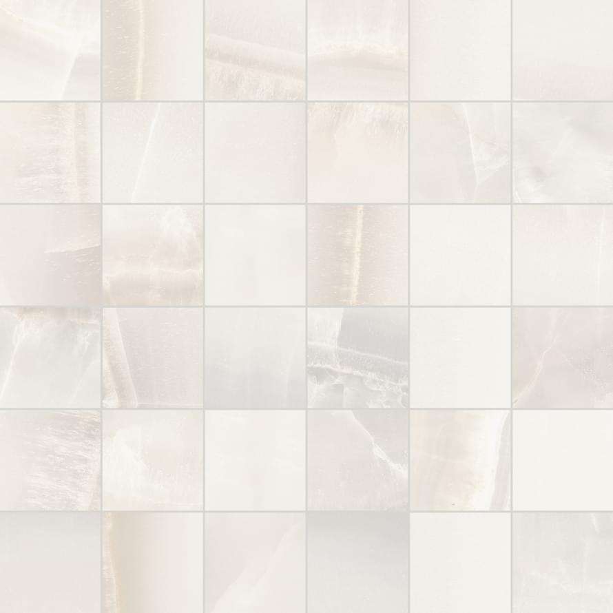 Мозаика Sant Agostino Akoya Mosaico White CSAMAKWH30, цвет белый, поверхность матовая, квадрат, 300x300