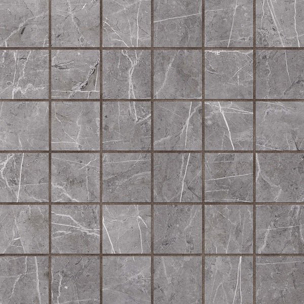 Мозаика Estima Vision Grey VS02 Неполированный 30x30 38876, цвет серый, поверхность матовая, квадрат, 300x300