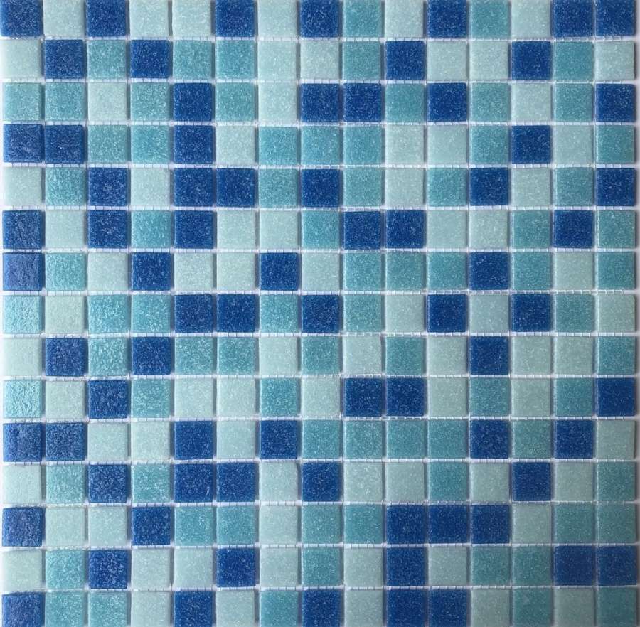 Мозаика Pixel Mosaic Мозаика из стекла PIX105, цвет голубой, поверхность глянцевая, квадрат, 316x316