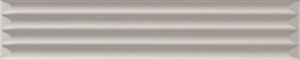 Керамическая плитка Ava UP Cannettato Grey Matte 192123, цвет серый, поверхность матовая 3d (объёмная), под кирпич, 50x250