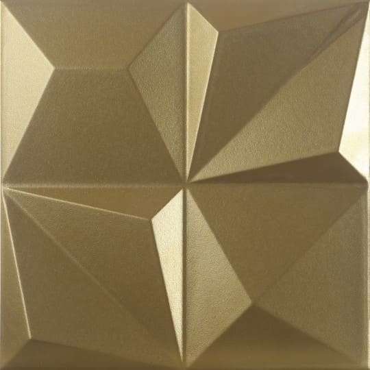 Керамическая плитка Dune Shapes 1 Multishapes Dorado 188232, цвет золотой, поверхность матовая 3d (объёмная), квадрат, 250x250