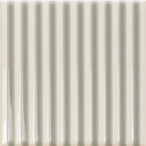 Керамическая плитка Wow Twister Er Vapor Mint Grey 129328, цвет белый серый, поверхность глянцевая матовая, квадрат, 125x125