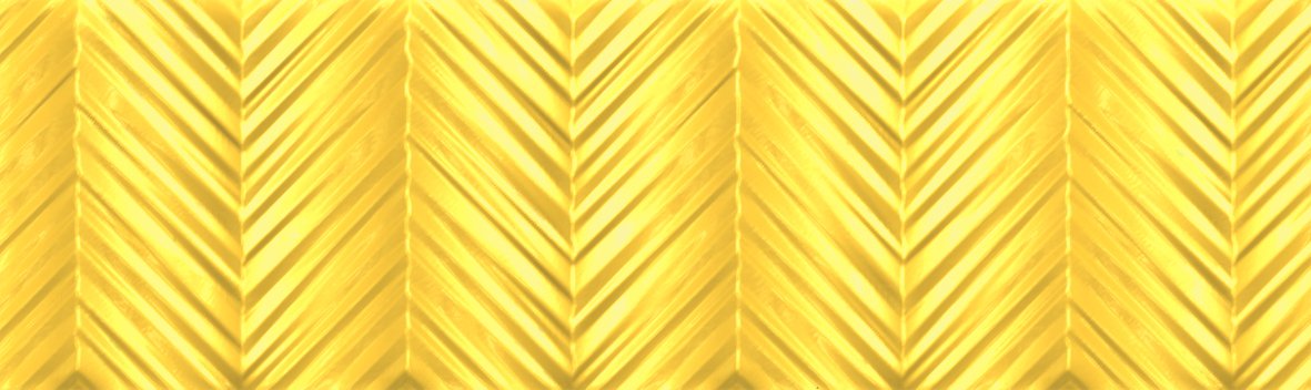 Декоративные элементы Aparici Glaciar Gold Arc, цвет жёлтый, поверхность глянцевая, прямоугольник, 298x996