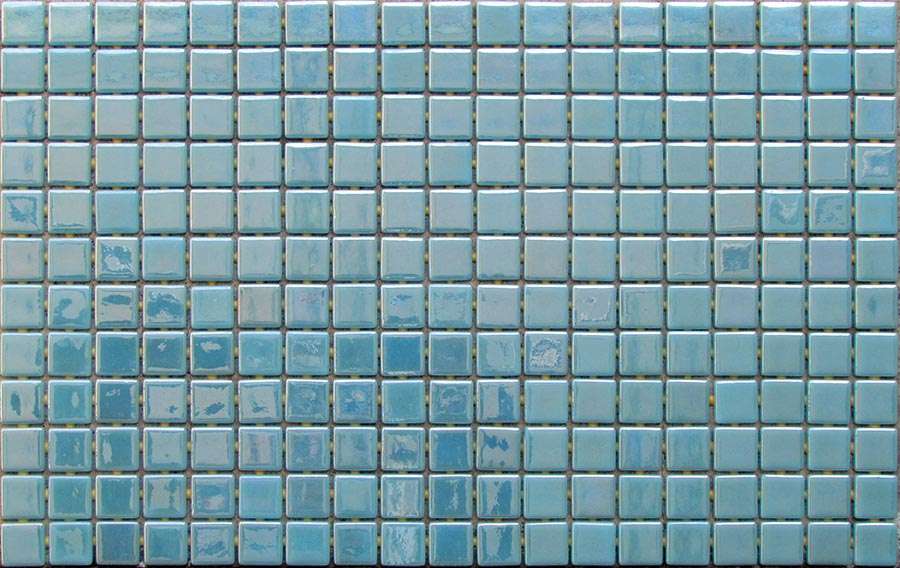 Мозаика Ezarri Metal Vanadium, цвет бирюзовый, поверхность глянцевая, прямоугольник, 313x495