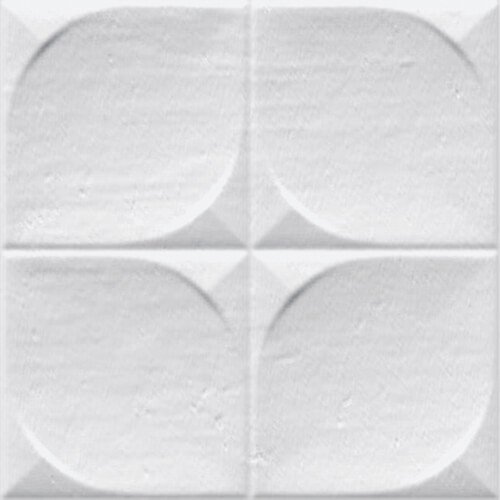 Керамическая плитка Vives Sindhi Blanco, цвет белый, поверхность глянцевая, квадрат, 130x130
