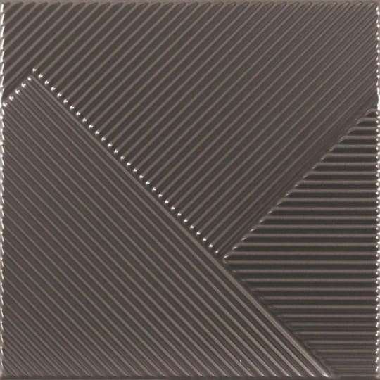 Керамическая плитка  Shapes 3 Stripes Mix Mercury 187559, цвет коричневый, поверхность сатинированная, квадрат, 250x250