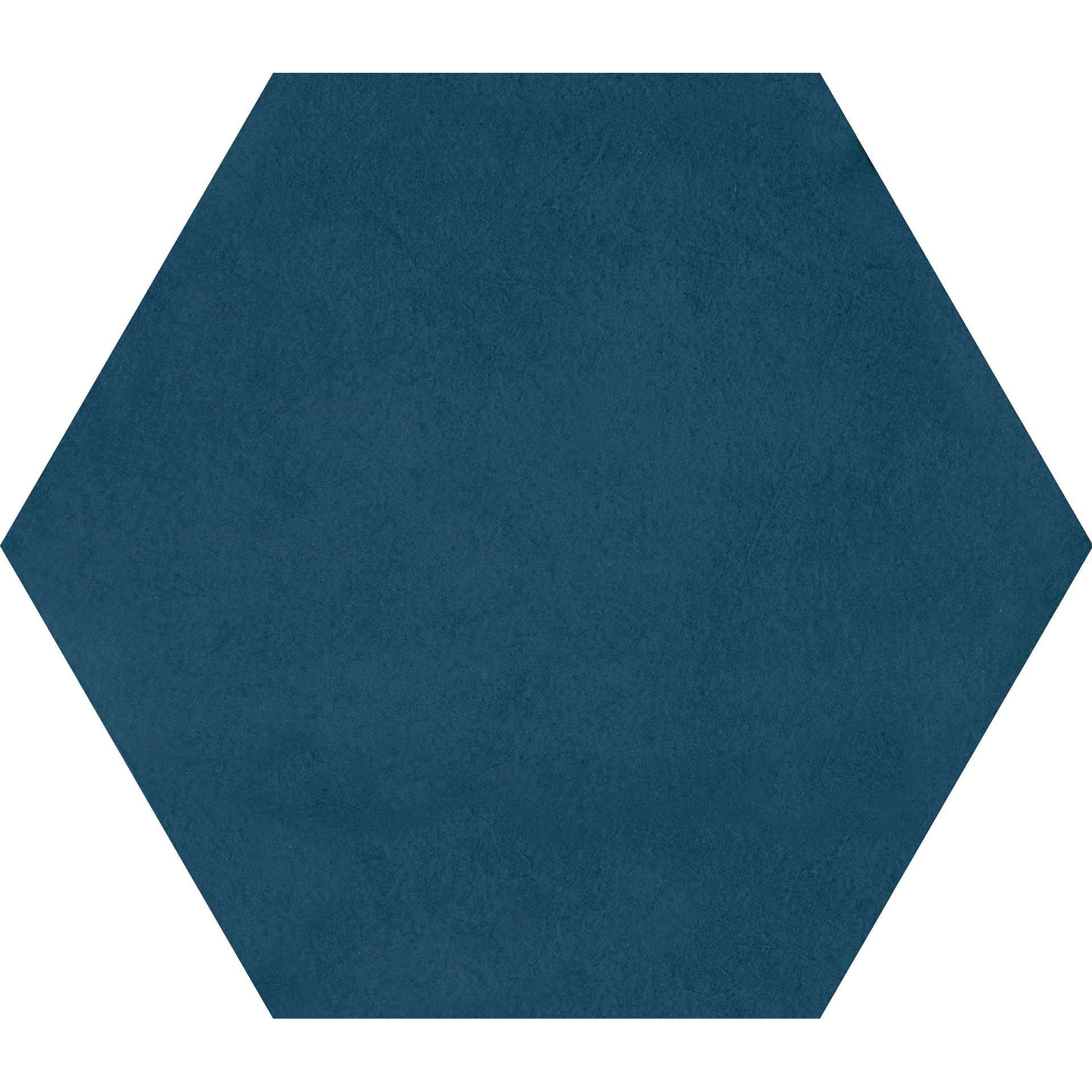 Керамогранит Ornamenta Medley Solid Blue ME25BL, цвет синий, поверхность матовая, шестиугольник, 250x250
