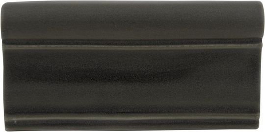 Бордюры Adex ADNT5016 Cornisa Charcoal, цвет чёрный, поверхность матовая, прямоугольник, 75x150
