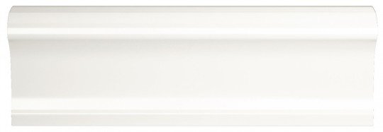 Бордюры Dune Listel Atelier White Glossy 226798, цвет белый, поверхность глянцевая, прямоугольник, 50x150