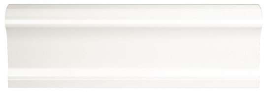 Бордюры Dune Listel Atelier White Glossy 226798, цвет белый, поверхность глянцевая, прямоугольник, 50x150