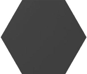 Керамическая плитка Wow Subway Lab Mini Hexa Liso Graphite Matt 101181, цвет чёрный тёмный, поверхность матовая, шестиугольник, 150x173
