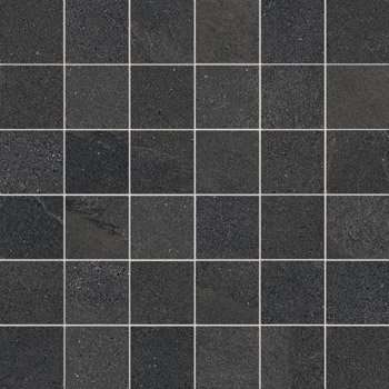 Мозаика Leonardo Ashima MK.ASHM 30N, цвет чёрный, поверхность матовая, квадрат, 300x300
