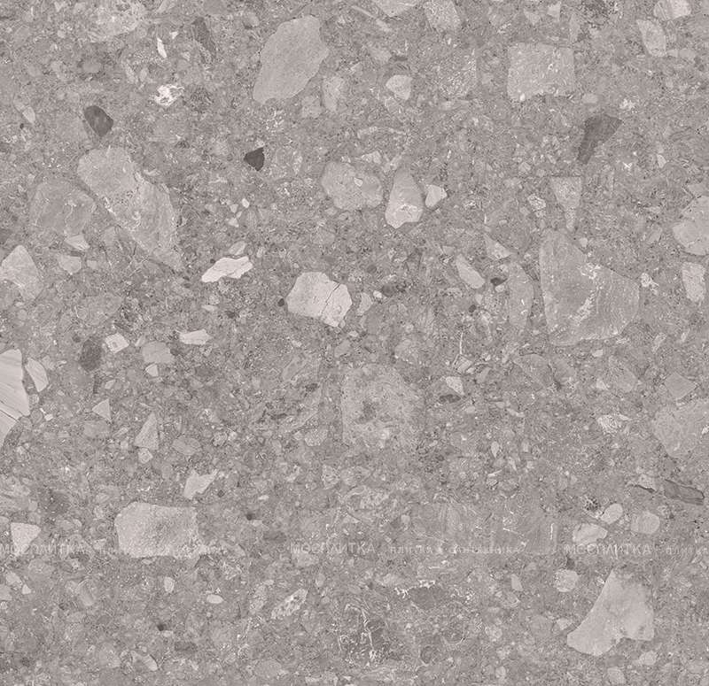 Керамогранит Creto Ambra G R 8131, цвет серый, поверхность матовая, квадрат, 600x600