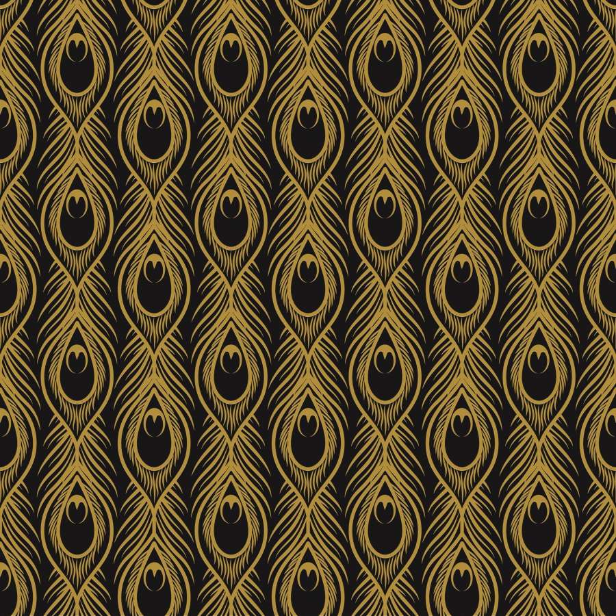 Керамогранит Aparici Art-Deco Black Daiquiri Natural, цвет чёрный тёмный золотой, поверхность матовая, квадрат, 300x300