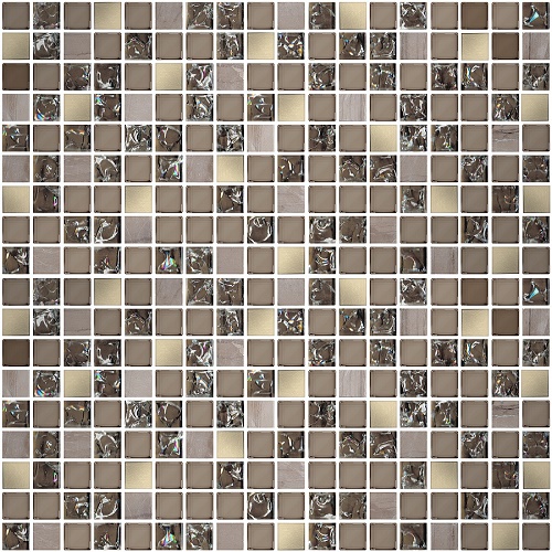 Мозаика Azori Pandora Latte Ompa-152, цвет серый, поверхность матовая, квадрат, 300x300