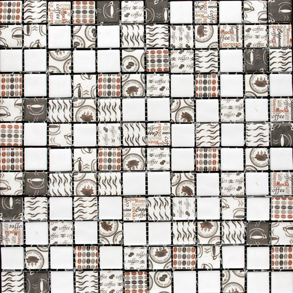 Мозаика Mosavit Graphic Coffee Time Mix, цвет серый, поверхность матовая, квадрат, 316x316