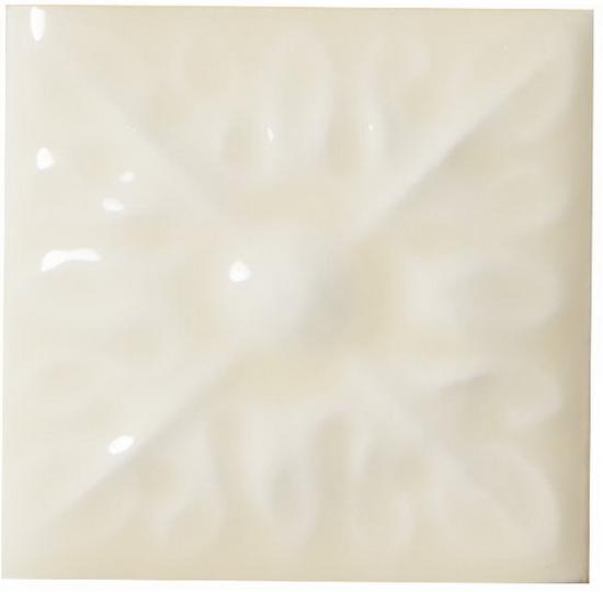 Вставки Adex ADST4106 Relieve Flor N? 2 Almond, цвет бежевый, поверхность глянцевая, квадрат, 30x30