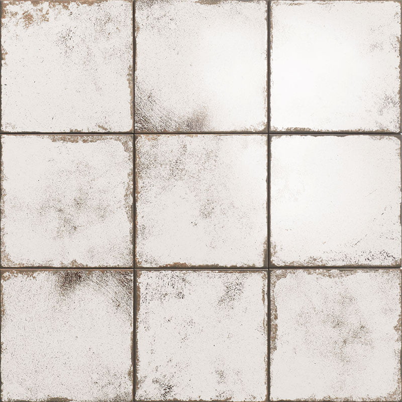 Керамическая плитка Mainzu Metallici White, цвет белый, поверхность матовая, квадрат, 200x200