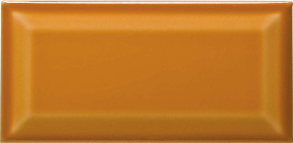 Керамическая плитка Ce.Si Metro Miele Diamante, цвет оранжевый, поверхность глянцевая, кабанчик, 75x150