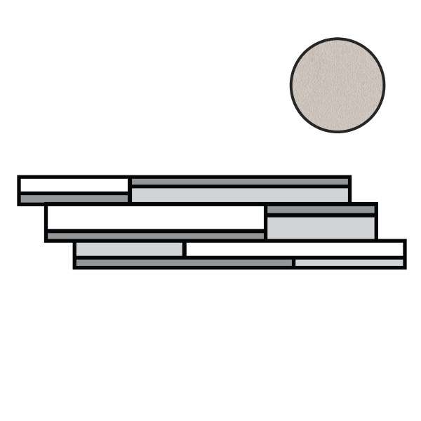 Декоративные элементы Floor Gres Floortech Floor 1.0 Mod.Lis.Sfa.3D 738976, цвет белый, поверхность матовая 3d (объёмная), прямоугольник, 150x600