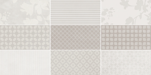 Декоративные элементы Dune Lumiere Decor Grey 187787, цвет серый, поверхность глянцевая, квадрат, 125x250