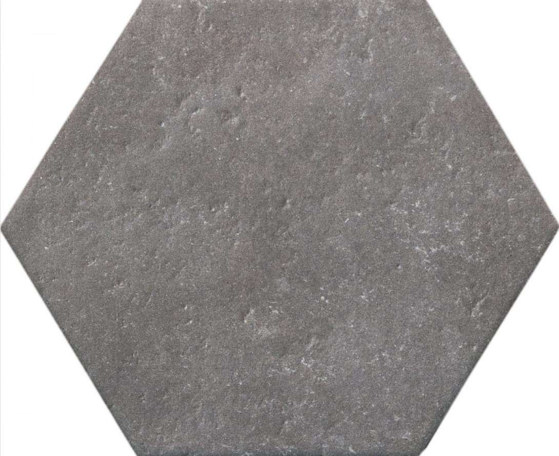 Керамогранит Monopole Dakota Grafito, цвет серый, поверхность матовая, шестиугольник, 200x240
