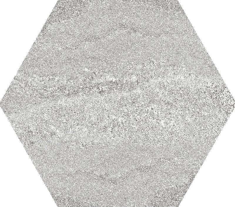 Керамогранит APE Soft Hexagon Pearl, цвет серый, поверхность матовая, шестиугольник, 230x260