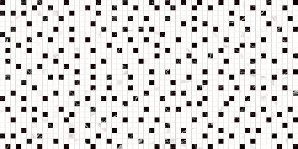Керамическая плитка Dual Gres Palmira Mosaico, цвет чёрно-белый, поверхность глянцевая, прямоугольник, 300x600