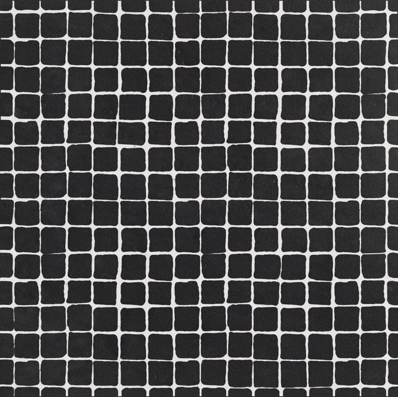 Керамогранит Mutina Chymia Tassello Black Gac22, цвет чёрный тёмный, поверхность матовая, квадрат, 300x300
