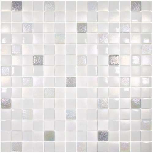 Мозаика Hisbalit Texturas 2,5 Ice Mix, цвет белый, поверхность глянцевая, квадрат, 333x333