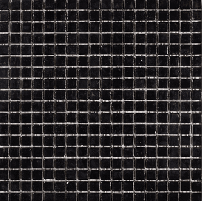 Мозаика Art & Natura Equilibrio 014, цвет чёрный, поверхность глянцевая, квадрат, 300x300