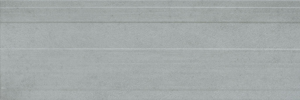 Керамическая плитка Azulejos Alcor Lombardia Lineal Grey, цвет серый, поверхность матовая, прямоугольник, 328x1000