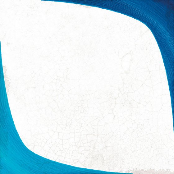 Декоративные элементы Wow Blanc Et Bleu Leaf Wall Decor 108910, цвет синий, поверхность матовая, квадрат, 125x125