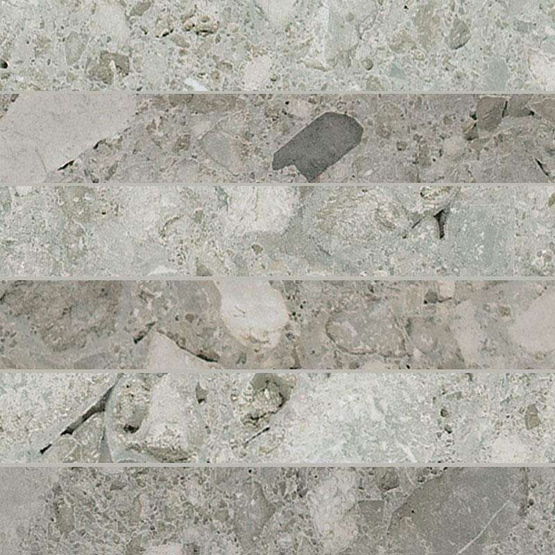 Мозаика Cerim Timeless Ceppo Di Gre Mosaico 3D Nat 747382, цвет серый, поверхность натуральная, квадрат, 300x300