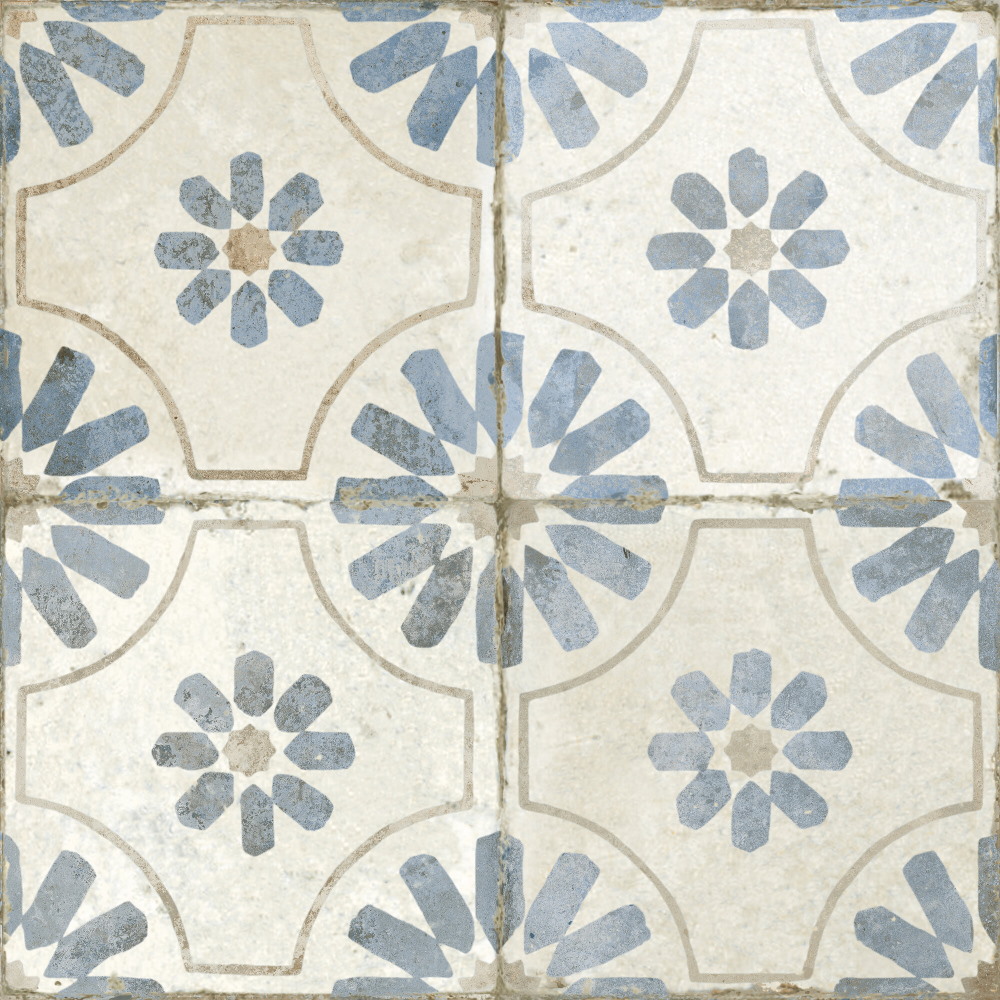 Керамическая плитка Peronda Fs Blume Blue 27226, Испания, квадрат, 450x450, фото в высоком разрешении