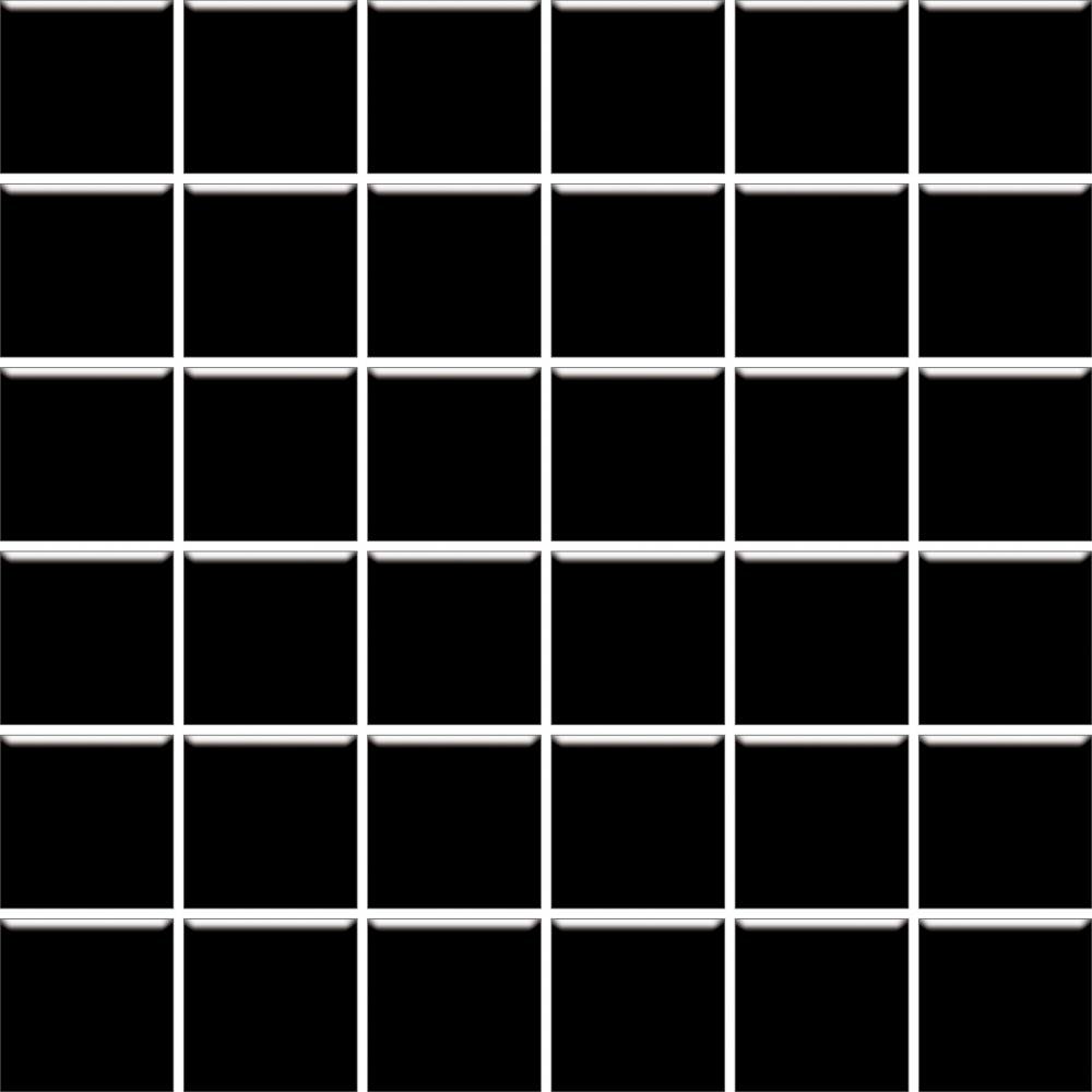 Мозаика Paradyz Altea Nero Mozaika (4,8x4,8), цвет чёрный, поверхность матовая, квадрат, 298x298