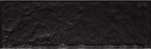 Керамическая плитка Pastorelli Firenze FR Nero, цвет чёрный, поверхность матовая, под кирпич, 100x300