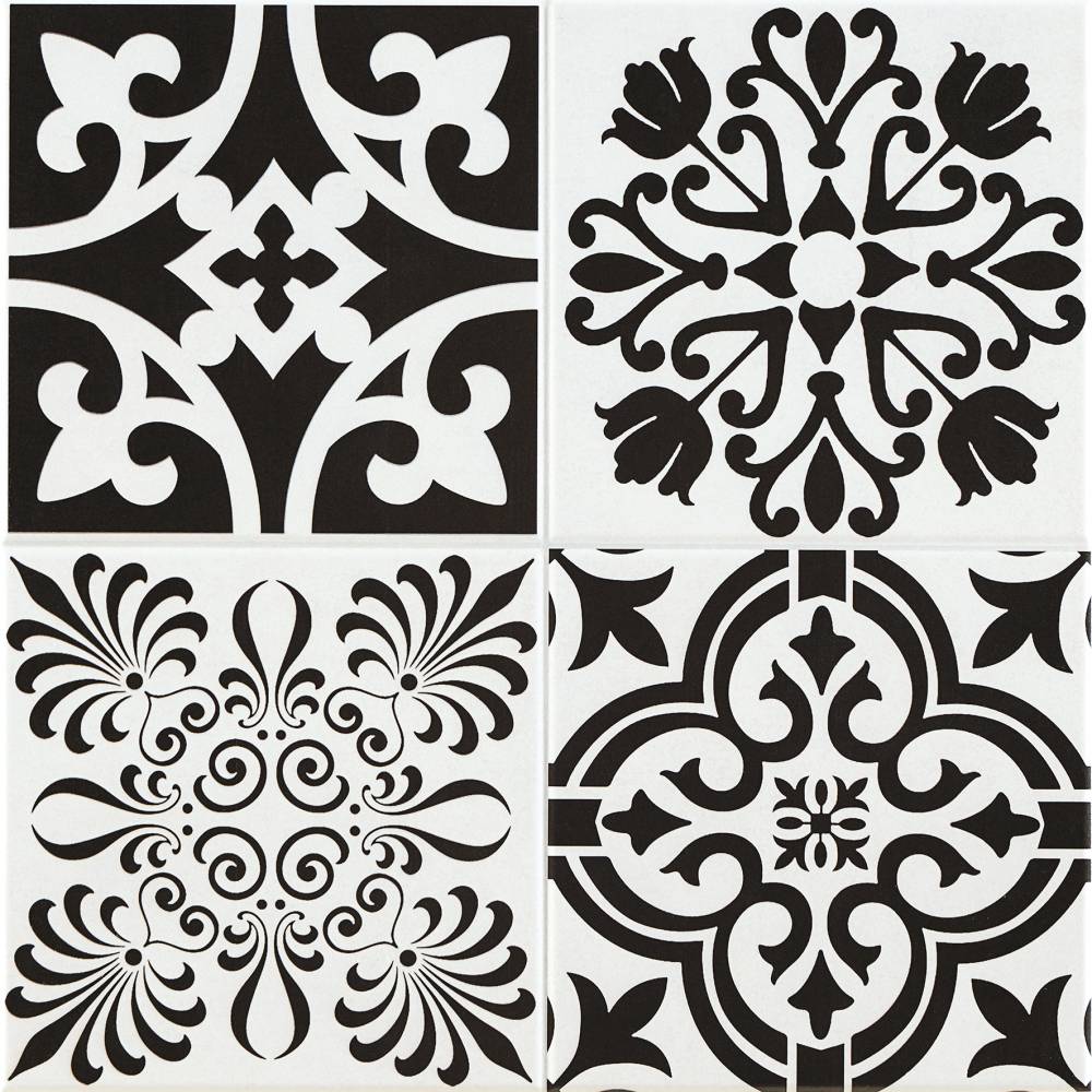 Керамогранит Pamesa At. Classic Mix Mat, цвет чёрно-белый, поверхность матовая, квадрат, 450x450