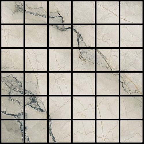 Мозаика Ava Bolgheri Stone Mosaico Sage Nat Ret 196113, цвет серый, поверхность натуральная, квадрат, 300x300