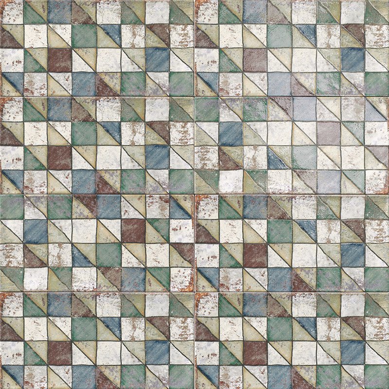 Керамическая плитка Mainzu Atelier Totto, цвет разноцветный, поверхность глянцевая, прямоугольник, 150x300