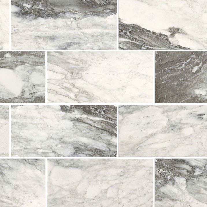 Мозаика Rex Etoile Renoir 6mm Glossy Mur. 761813, цвет серый, поверхность глянцевая, квадрат, 300x300