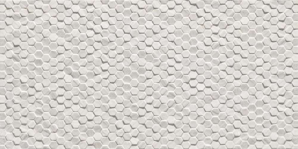 Керамогранит Piemme Geostone Esagonetta Bianco Ret. 63600, цвет белый, поверхность матовая, прямоугольник, 300x600