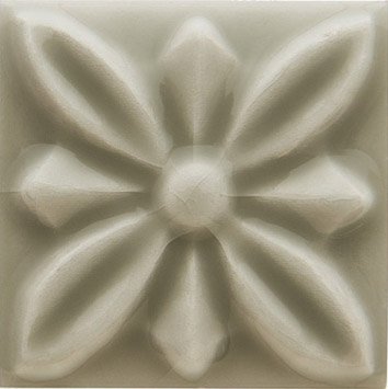 Вставки Adex ADST4059 Relieve Flor № 1 Graystone, цвет серый, поверхность глянцевая, квадрат, 30x30
