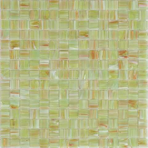 Мозаика Alma Mosaic Stella STE28, цвет коричневый зелёный, поверхность глянцевая, квадрат, 327x327