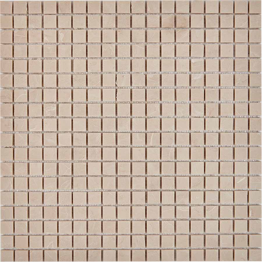 Мозаика Pixel Mosaic PIX229 Мрамор (15x15 мм), цвет бежевый, поверхность матовая, квадрат, 300x300