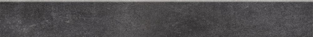 Бордюры Paradyz Taranto Grafit Cokol Polpoler, цвет чёрный, поверхность полированная, прямоугольник, 72x598