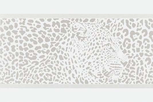 Бордюры Petracers Gran Gala Listello Leopardo C Bianco, цвет белый, поверхность глянцевая, прямоугольник, 210x315