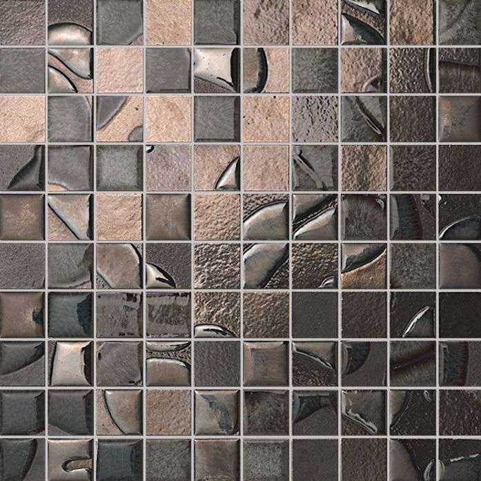 Мозаика Fap Meltin Vulcano Mosaico fKRR, цвет коричневый, поверхность матовая, квадрат, 305x305