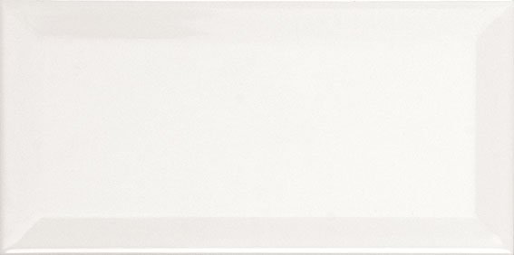 Керамическая плитка APE Biselado Brillo Blanco, цвет белый, поверхность глянцевая, кабанчик, 75x150
