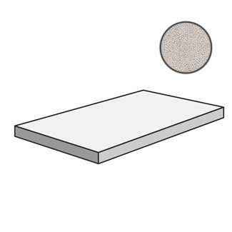 Ступени Sant Agostino GR.A.90 SX Set Concrete Pearl CSAGSSCP90, цвет серый, поверхность матовая, прямоугольник с капиносом, 330x900